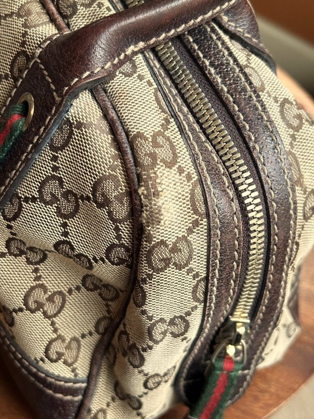 GUCCI GG Princy Boston Bag, Tan, Brown - Picture 16 of 16
